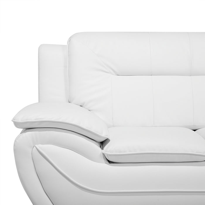 Beliani - LEIRA - Tweezitsbank - Wit - Kunstleer