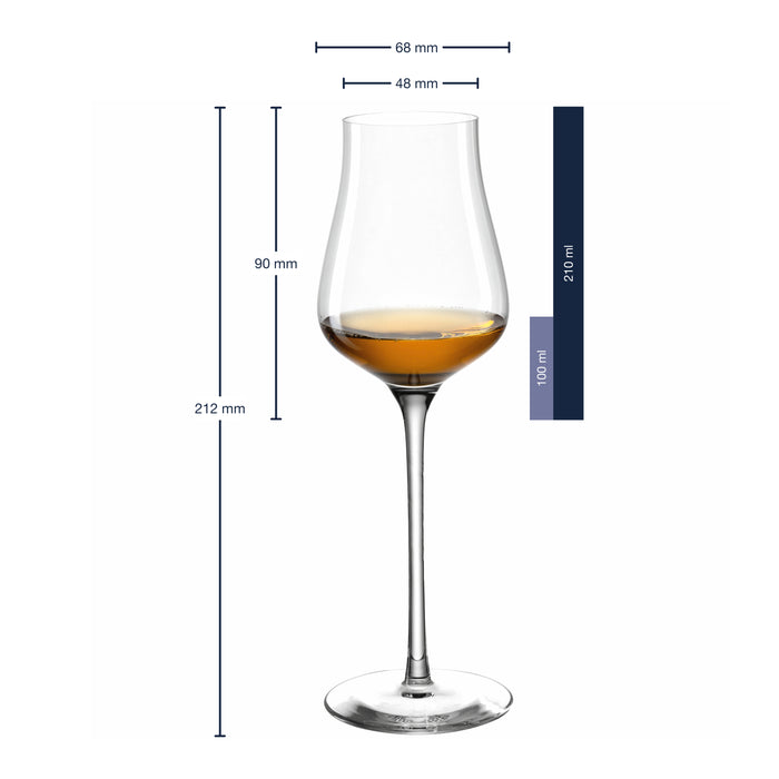 Leonardo Brunelli Grappaglazen 6 st. - 0,21 L