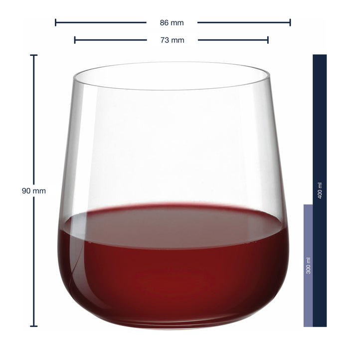 Leonardo Brunelli Whiskeyglazen 6 st. - 0,4 L