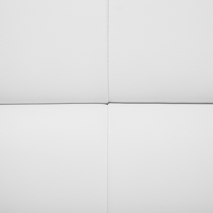 Beliani - LEIRA - Driezitsbank - Wit - Kunstleer