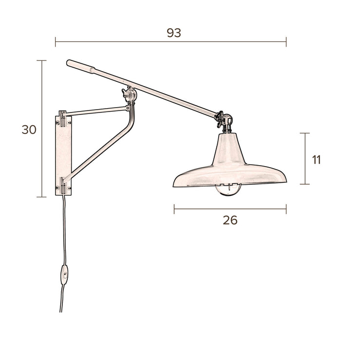 Dutchbone Hector Wandlamp