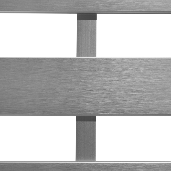 Beliani - SALERNO - Tuinbank - Donkergrijs - Aluminium