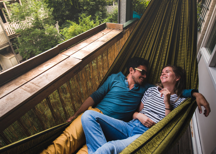 Tropilex® Hangmat Familie Black Edition Gold Geel