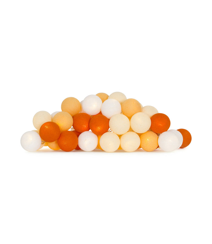 Cotton Ball Lights Regular lichtslinger oranje - Orange 20