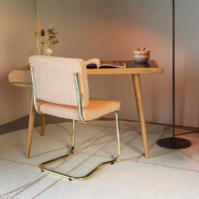 Zuiver Teddy Kink Stoel - Roze