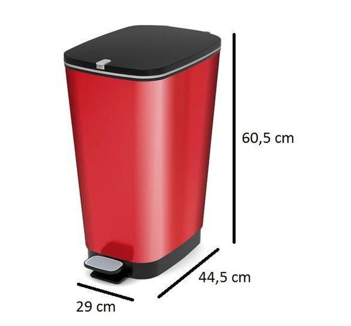 Kis Chic Bin Pedaalemmer - 50L - rood