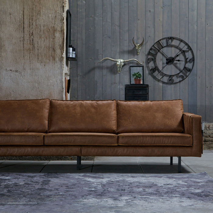 WOOOD Rodeo 3-zitsbank - Eco-leder - Cognac