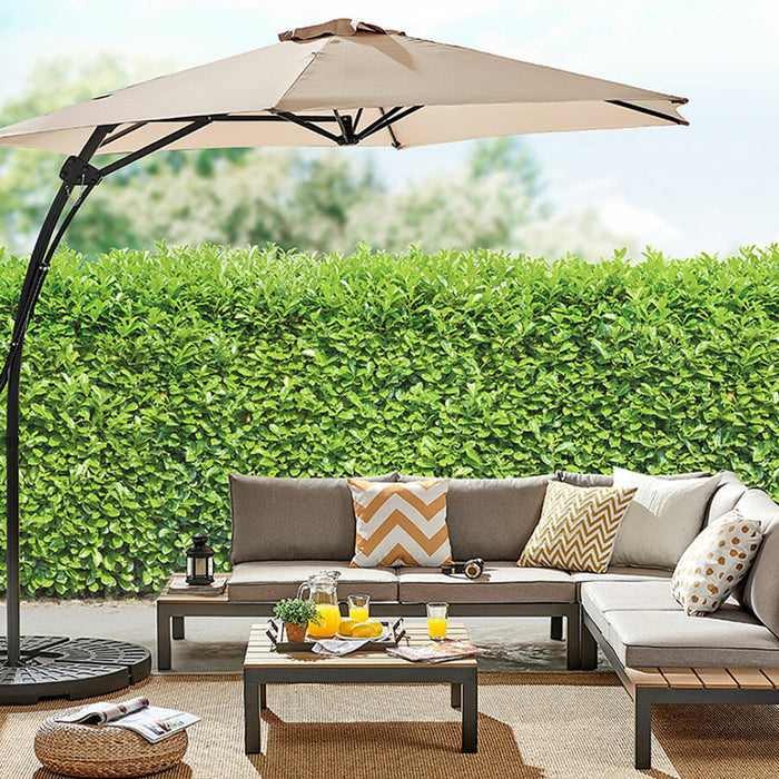 Feel Furniture - Zweefparasol - 3 Meter - Crème