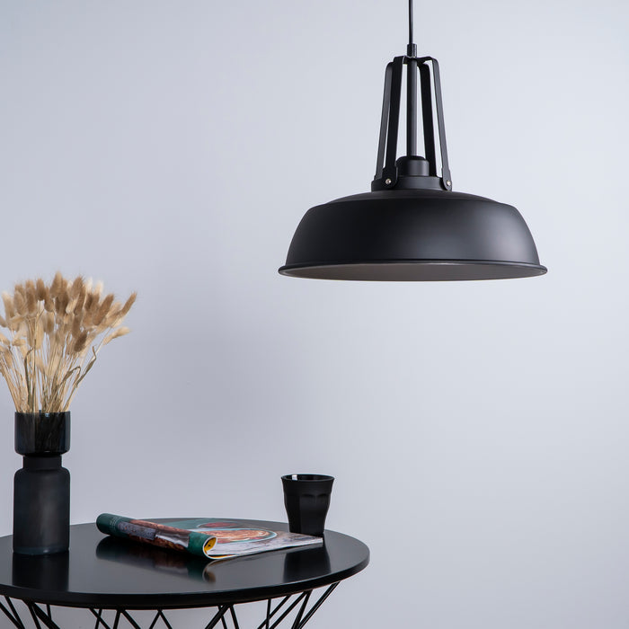 QUVIO Hanglamp rond zwart - QUV5080L-BLACK