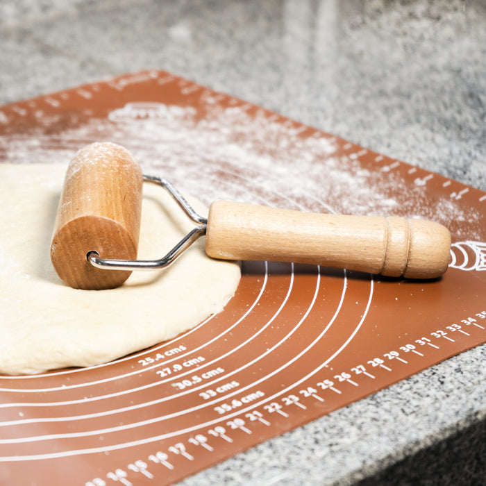 Krumble Siliconen bakmat met eenheden vierkant - Bruin