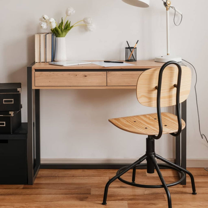 Finori Wandtafel artisan oak and anthracite