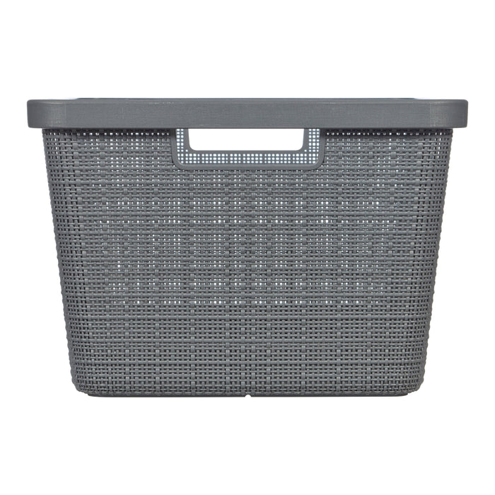 Curver Jute Wasmand 46 L - Donkergrijs