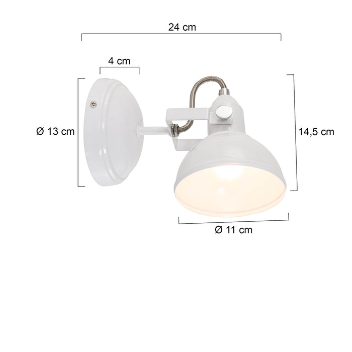 Trio Leuchten Gina Wandlamp Wit