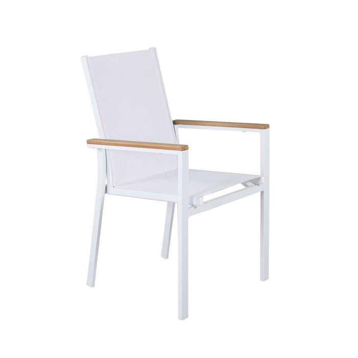 Venture Home Texas Eetkamerstoel 60 x 90 x 56 - Wit - 2-pack