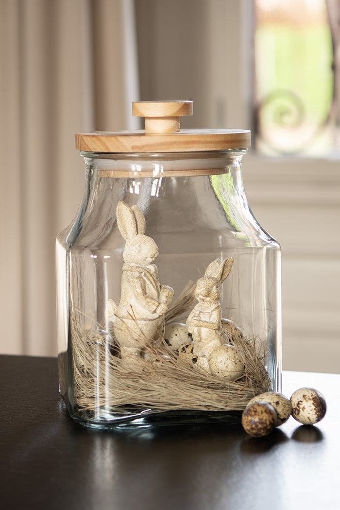 Clayre & Eef Voorraadpot 2800 ml Glas Voorraadbus