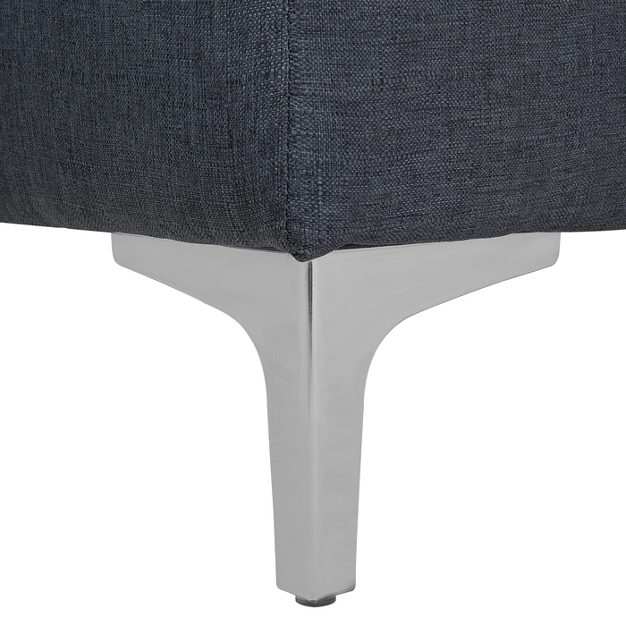 Beliani - ABERDEEN - Ottomaan - Donkergrijs - Polyester