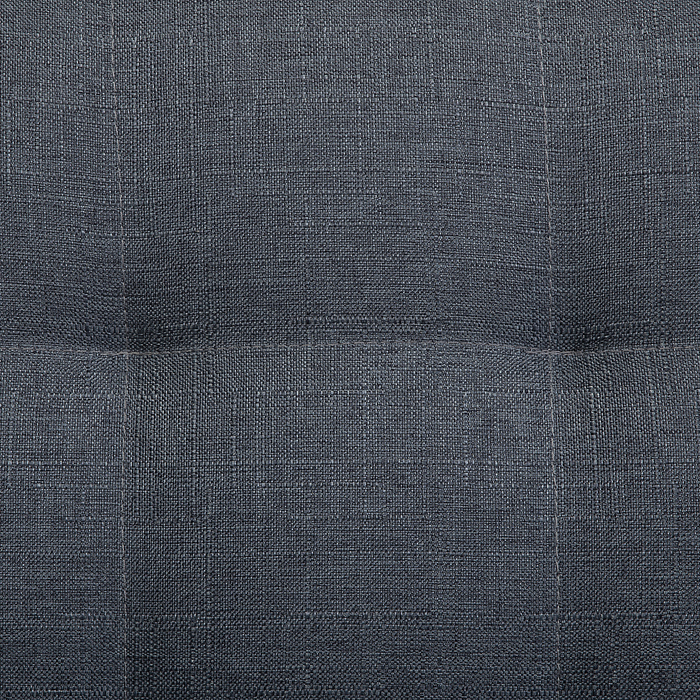 Beliani - ABERDEEN - Ottomaan - Donkergrijs - Polyester