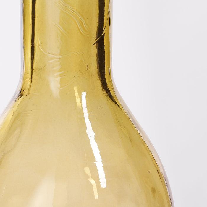 Mica Decorations Rioja Glazen Fles - H100 x Ø21 cm - Oker
