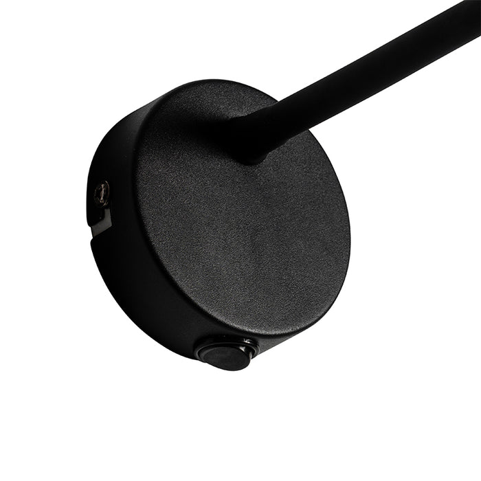 QAZQA Wandlamp melone - Zwart - Modern - L 90mm