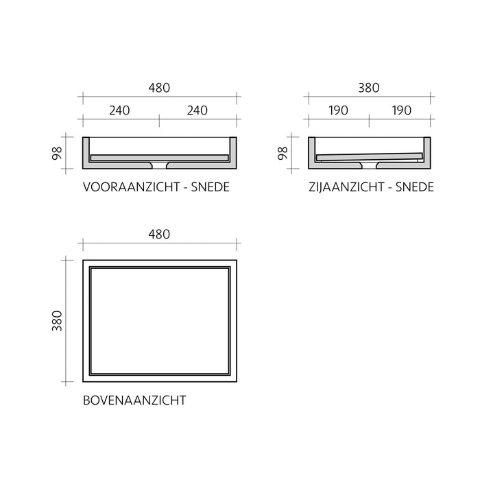 Going Objects - Wastafel Zwart Marmer - George - Met bodemplaat