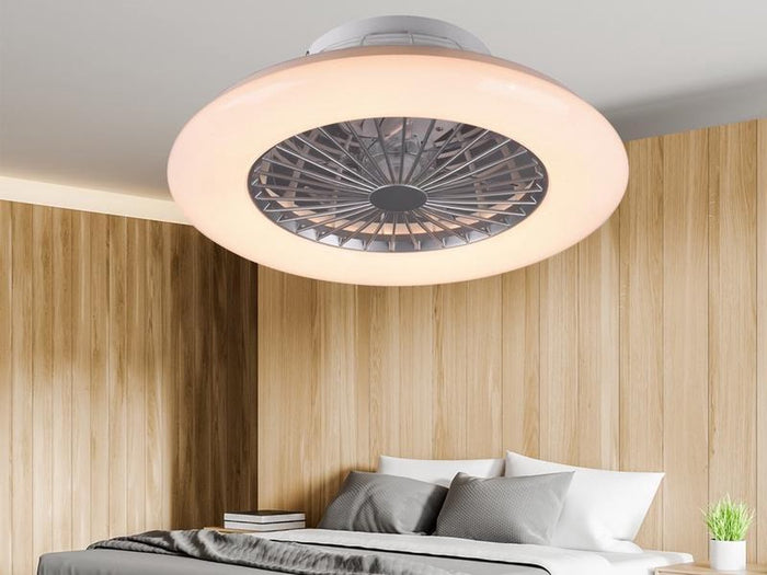 Reality Plafondventilator Stralsund Led 30W Ø50CM Wit