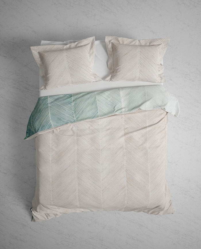 Heckett Lane Dekbedovertrek Katoen Satijn Sabana - urban blue