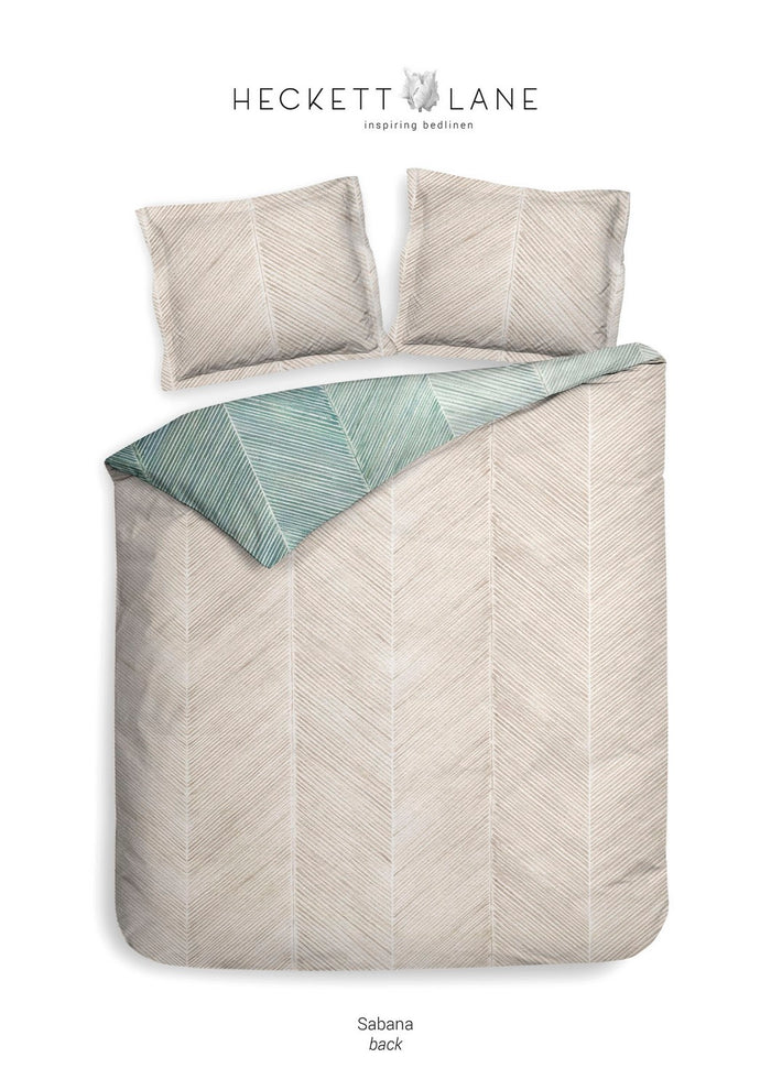 Heckett Lane Dekbedovertrek Katoen Satijn Sabana - urban blue