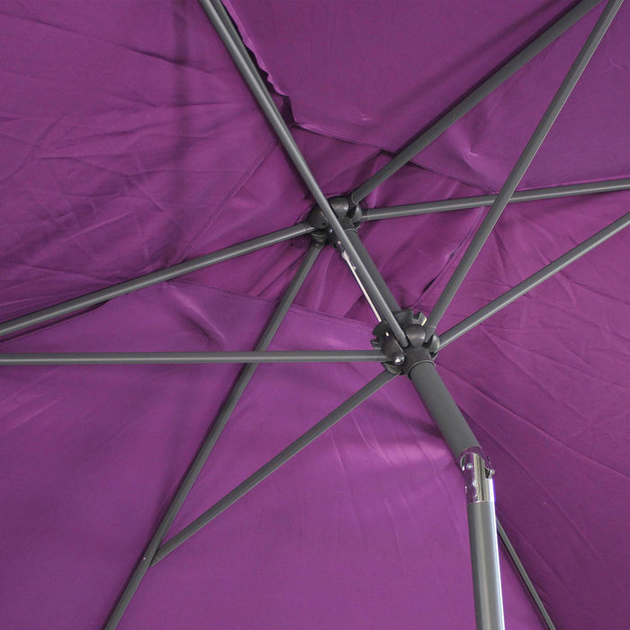 sweeek - Rechthoekige parasol 2x3m met centrale mast