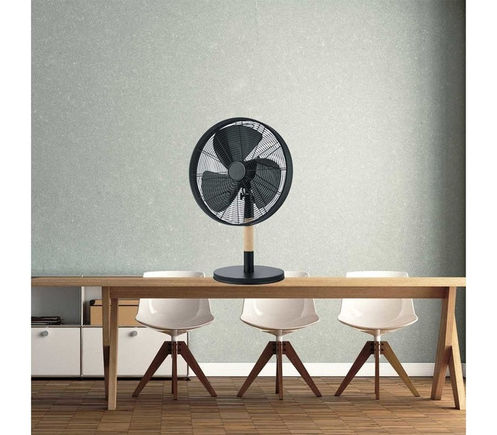 Reality Leuchten Staande Ventilator Viking Black 35cm