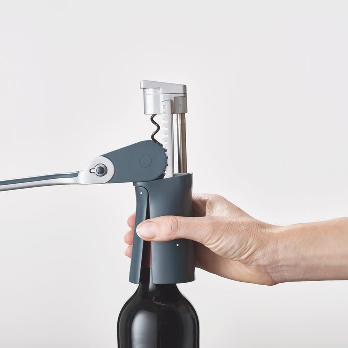 Joseph Joseph BarWise Compact Lever Kurkentrekker - Blauw