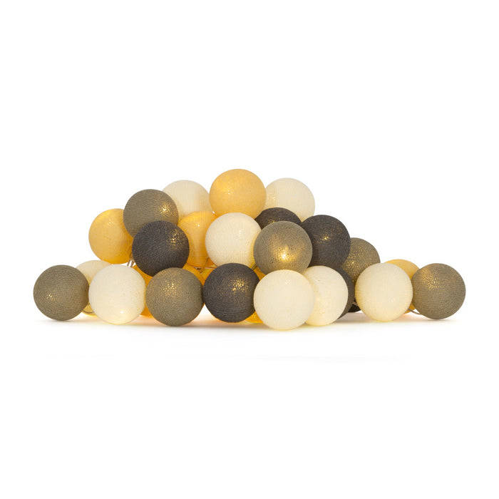 Cotton Ball Lights Regular lichtslinger oranje - Clay 20