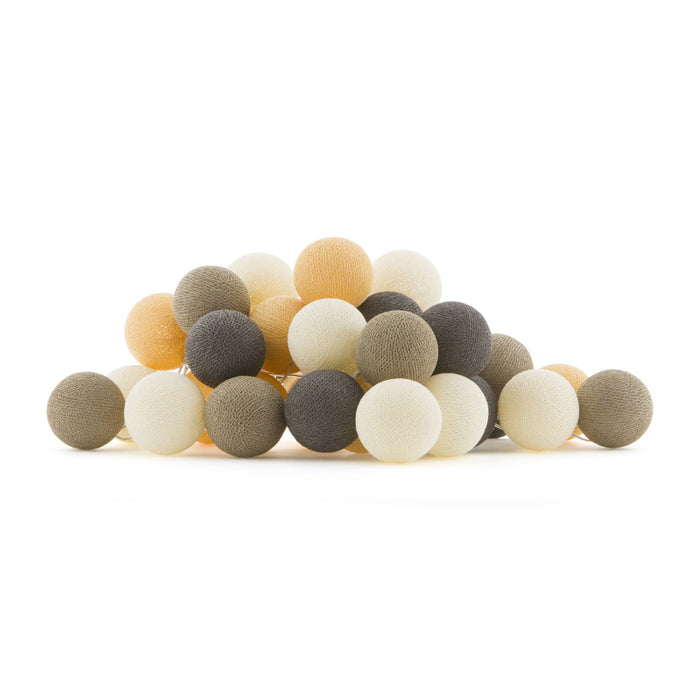 Cotton Ball Lights Regular lichtslinger oranje - Clay 20