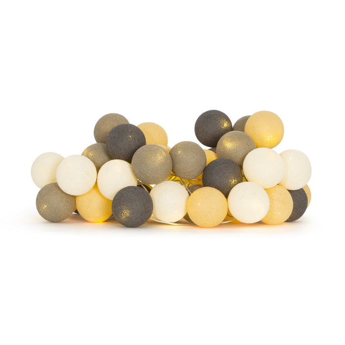 Cotton Ball Lights Regular lichtslinger oranje - Clay 20