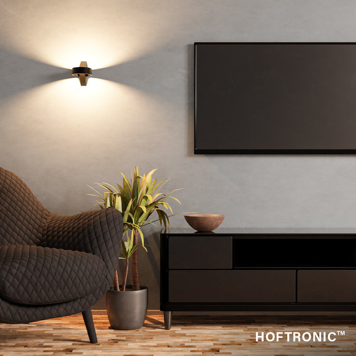 HOFTRONIC Muta LED Wandlamp Zwart IP54 voor binnen en buiten