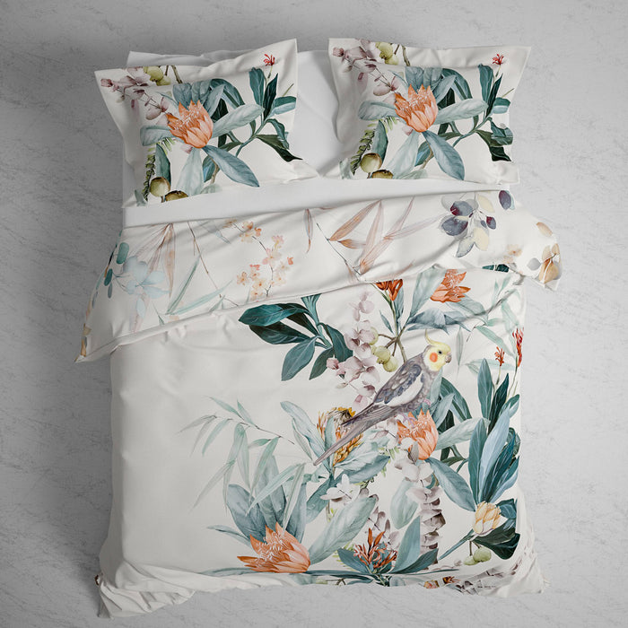 Heckett Lane Dekbedovertrek Katoen Satijn Antoni - urban blue