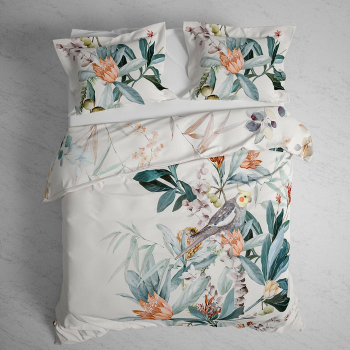 Heckett Lane Dekbedovertrek Katoen Satijn Antoni - urban blue