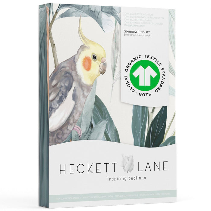 Heckett Lane Dekbedovertrek Katoen Satijn Antoni - urban blue