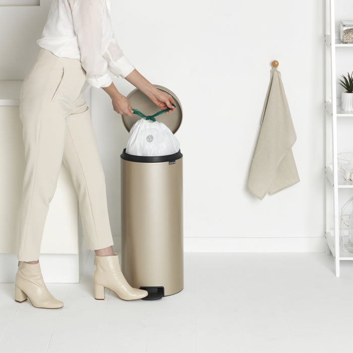 Brabantia NewIcon Pedaalemmer 30 L - Metallic Gold