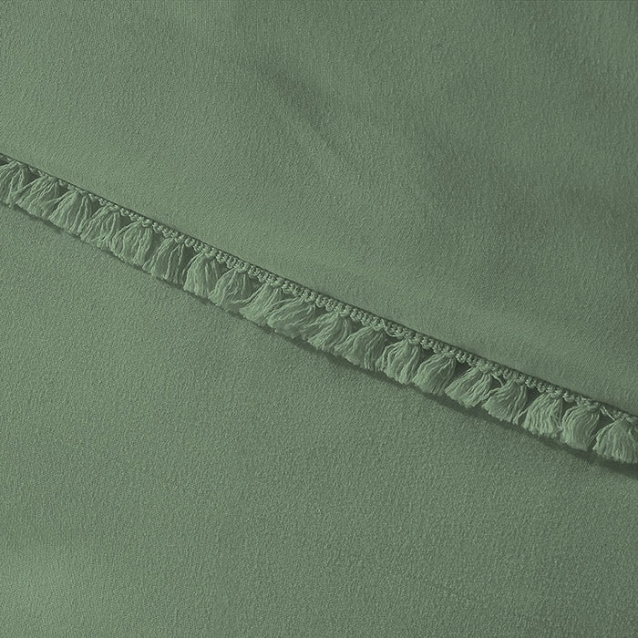 Zensation Dekbedovertrek Ball Fringe Green-240x200|220