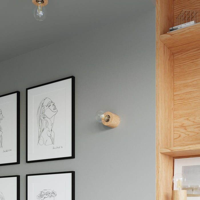 Sollux Plafondlamp Salgado hout