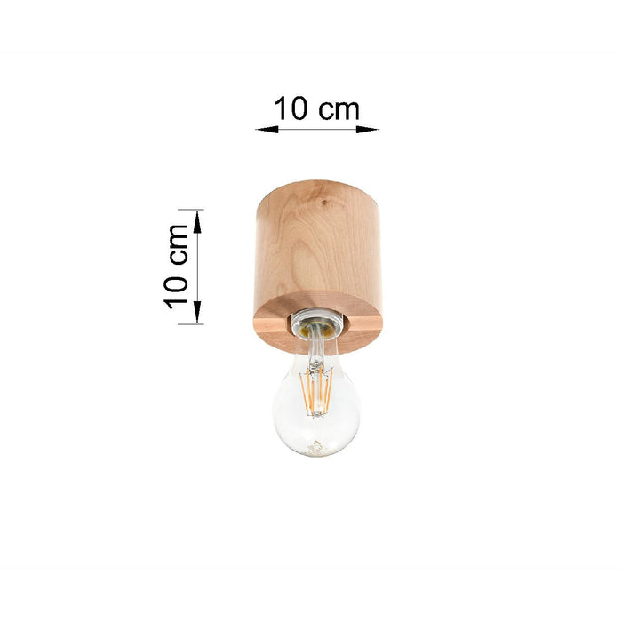 Sollux Plafondlamp Salgado hout