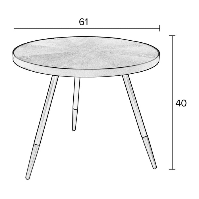 by fonQ Hendrix Salontafel - Ø 61 cm