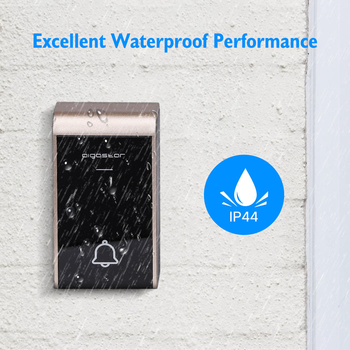 Aigostar Draadloze Deurbel - Met 2 ontvangers - 36 Melodieën