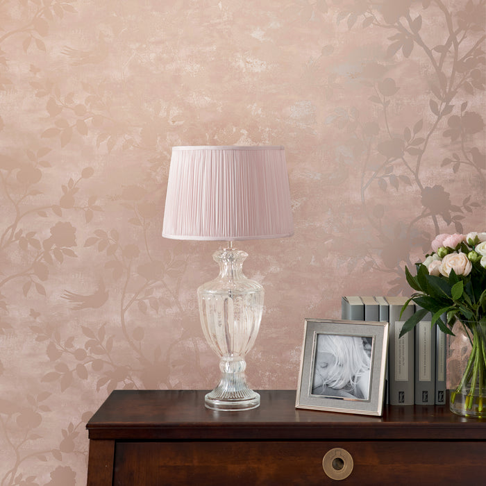 Laura Ashley vliesbehang |Eglantine Silhouette Blush roze 10mx52cm