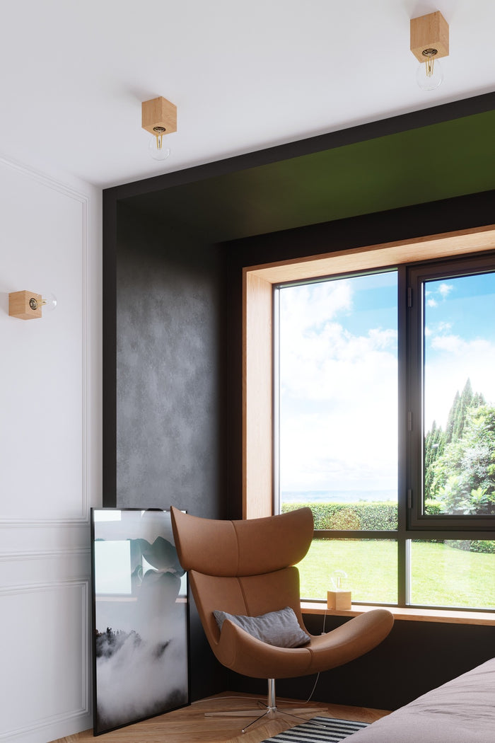 Sollux Plafondlamp Ariz hout