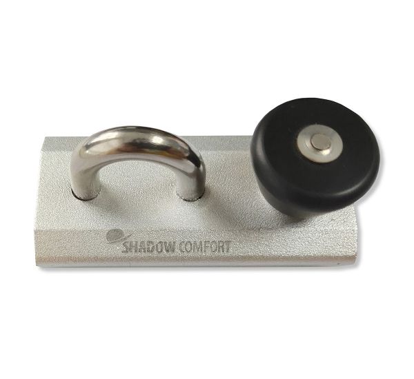 Shadow Comfort Aluminium rail met RVS schuifsysteem