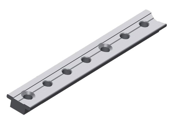 Shadow Comfort Aluminium rail met RVS schuifsysteem