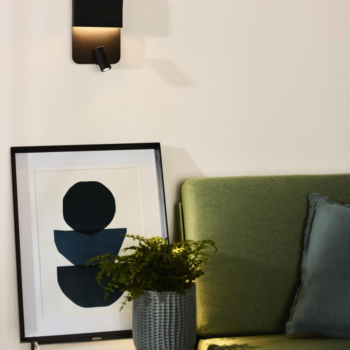 Lucide BOXER Bedlamp - Zwart