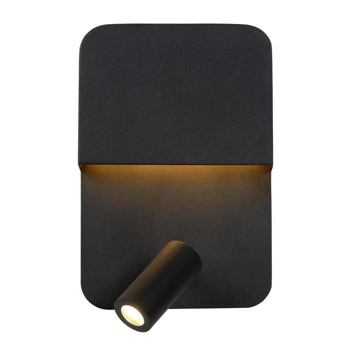 Lucide BOXER Bedlamp - Zwart