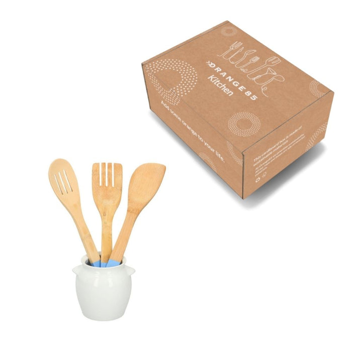 Alpina Spatelpot Wit Keramiek Lepelpot 11x8,8 cm Keukengerei Houder...